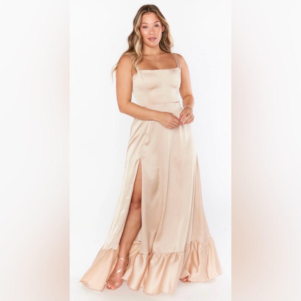 Show Me Your MuMu Clarissa Corset Champagne Dress
